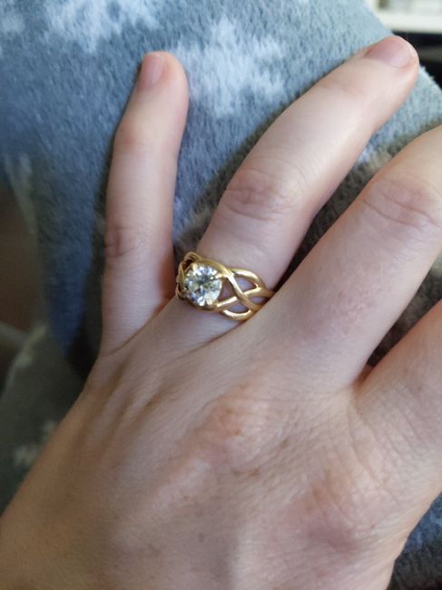 Moissanite or Diamond Ring Engagement Ring? - 1