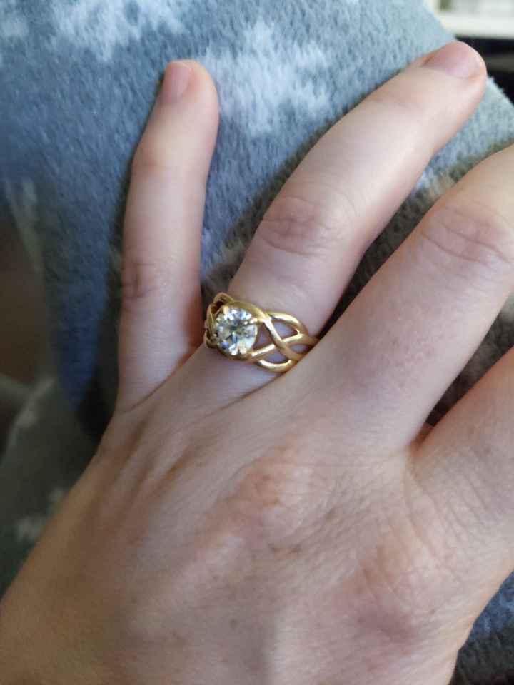 Moissanite or Diamond Ring Engagement Ring? - 1