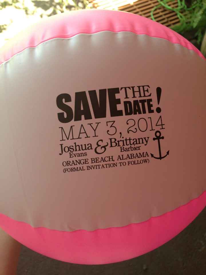Got my Save the Dates! I'M EXCITED!