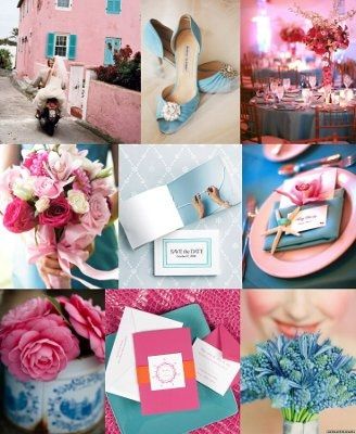 Blue & Pink Inspiration Boards