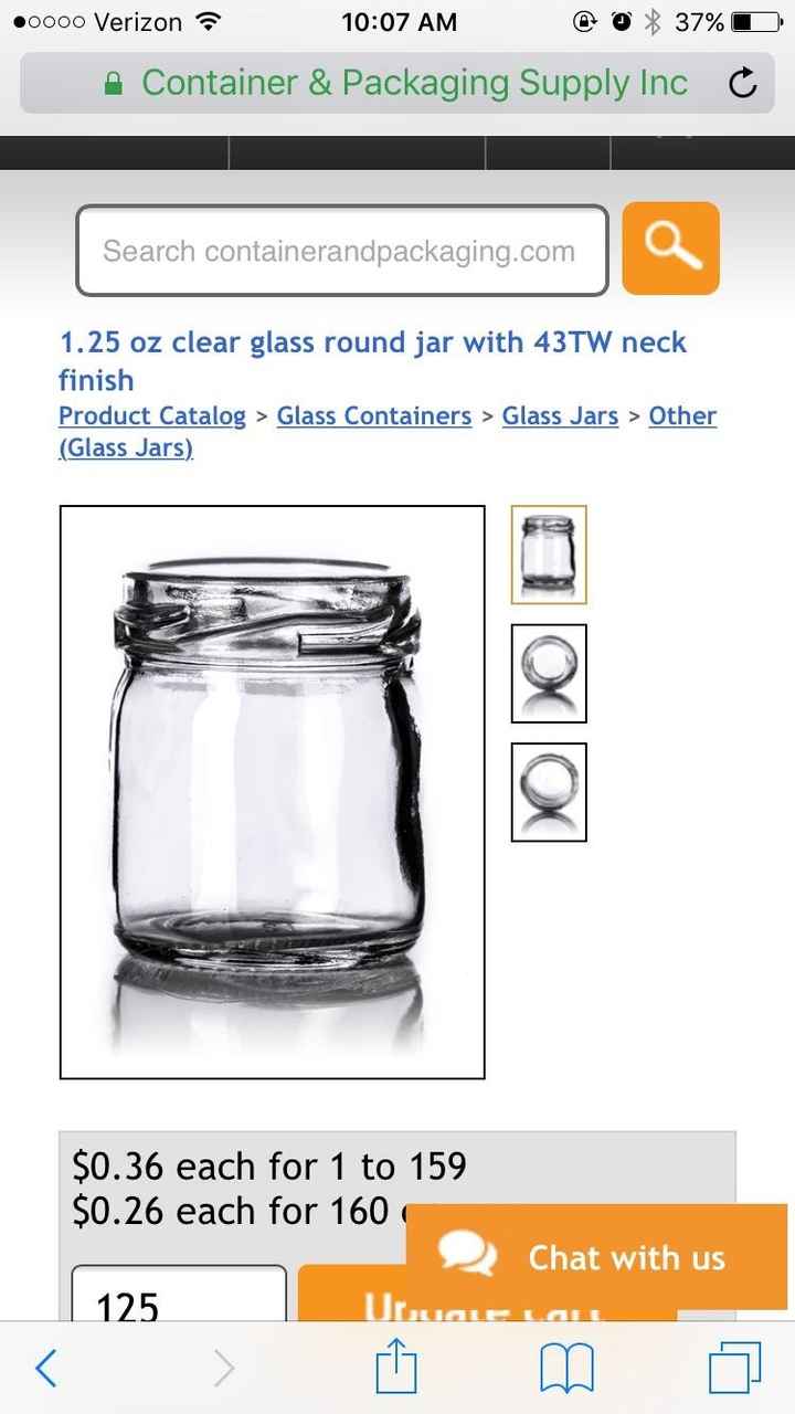 Mini Mason Jars for Wedding Favors