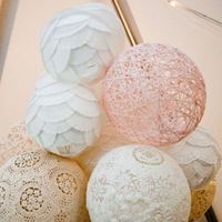 Hula hoop chandeliers