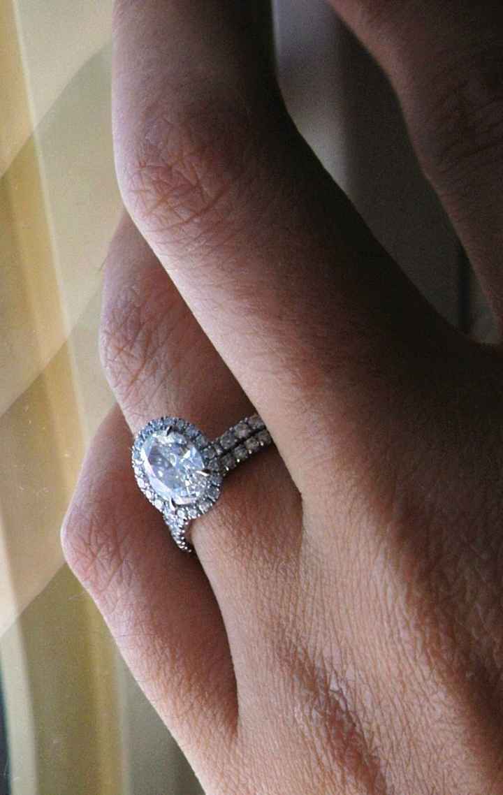 I'd love to see everyone's engagment rings.