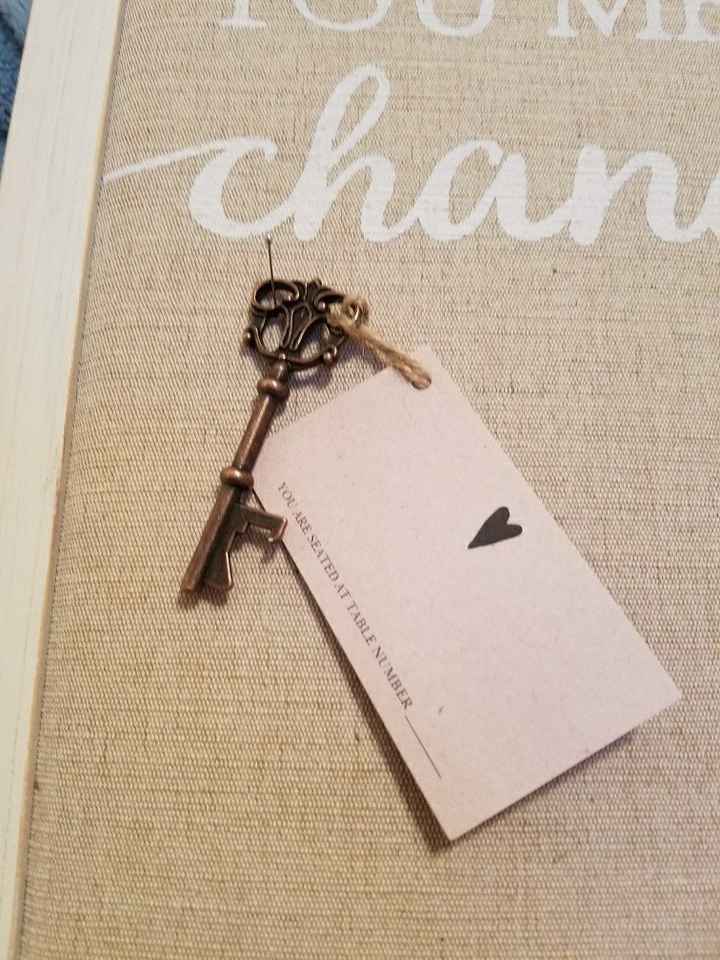 Favor tags as escort cards VS. seating chart