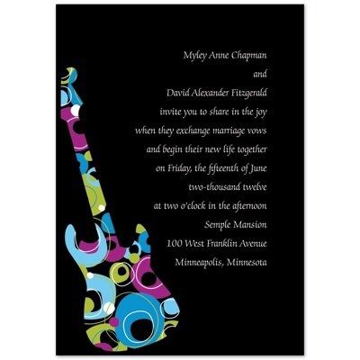 Rock Themed Invites...Please Help!