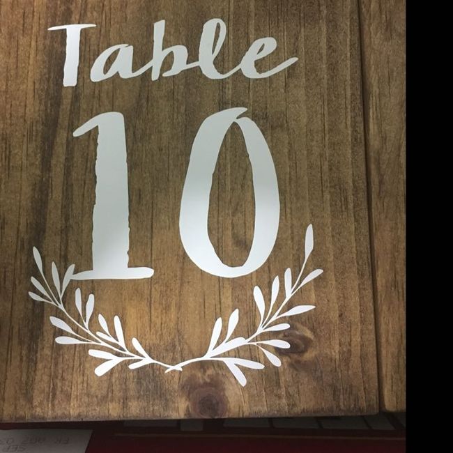 Let's see your table numbers! 7