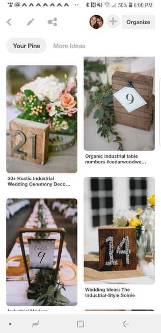 Table Number Ideas - 1