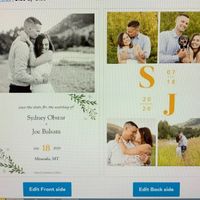 How many pictures did you use on your Save the Dates? - 1