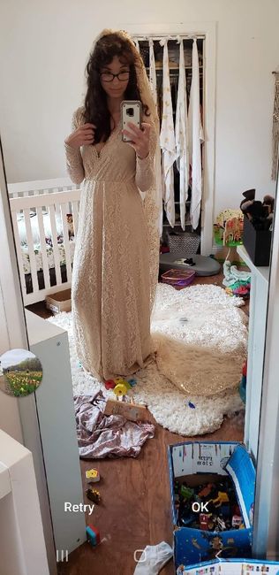 My wedding dress and veil - what do you think? 8
