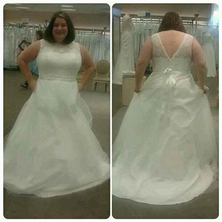 PICKED UP MY DRESS TODAY