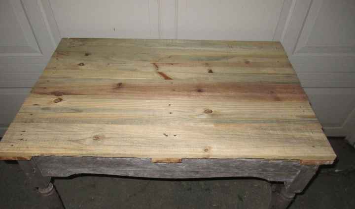 I started on my pallet table (pic)