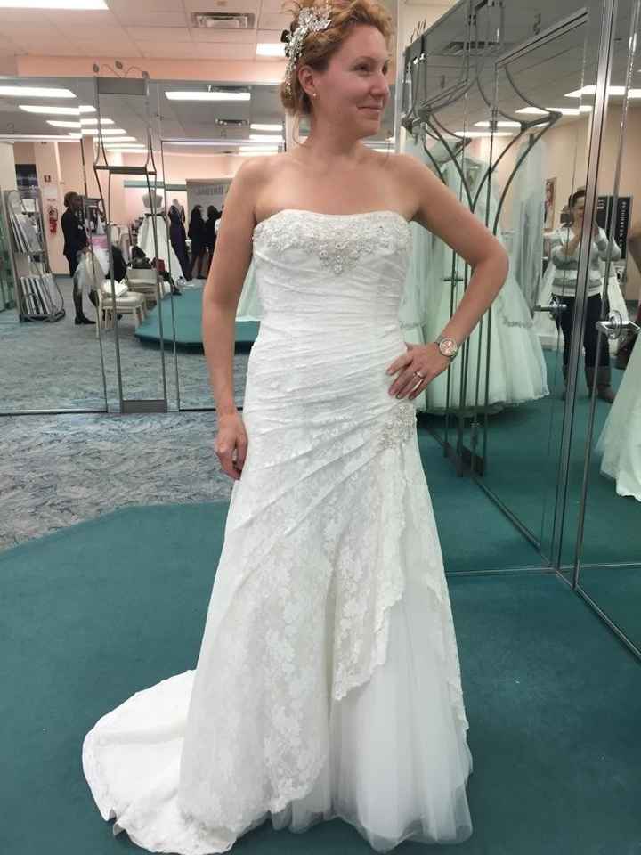 Bought a wedding dress and found another I like better!