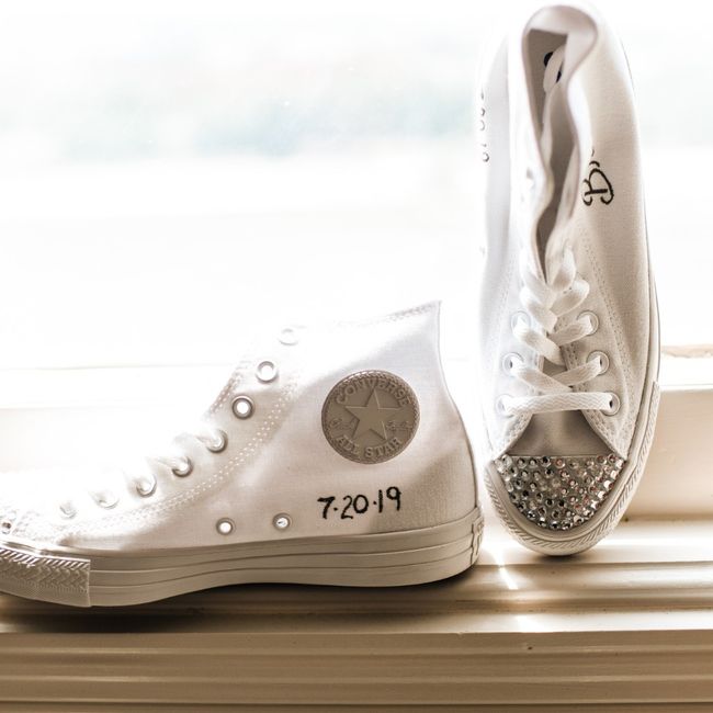 Custom wedding sneakers 2