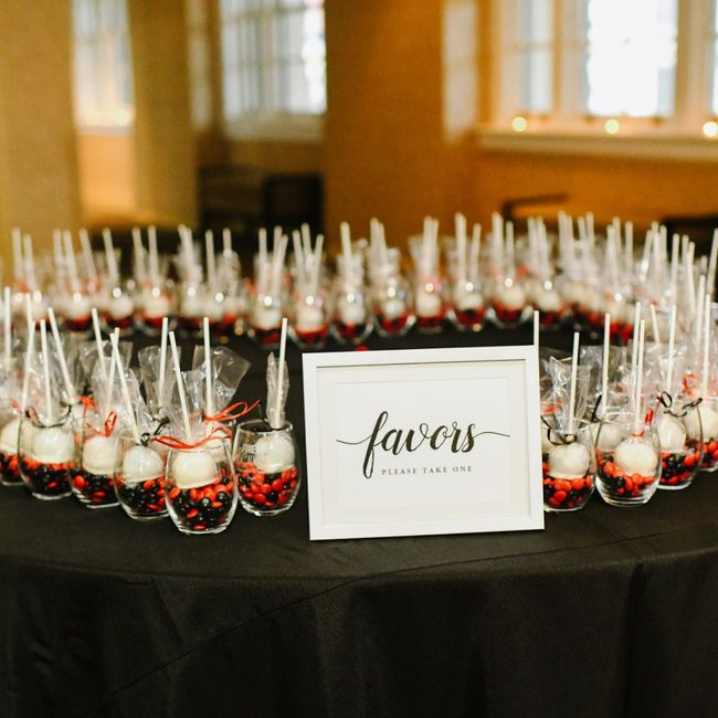 Favors instead of a candy bar? 1