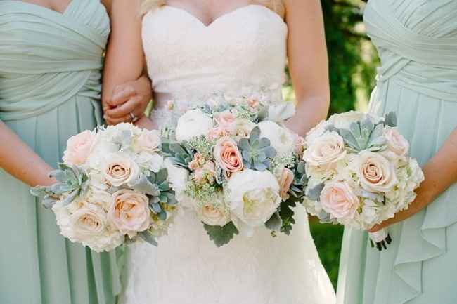 Blush color brides dress - 6