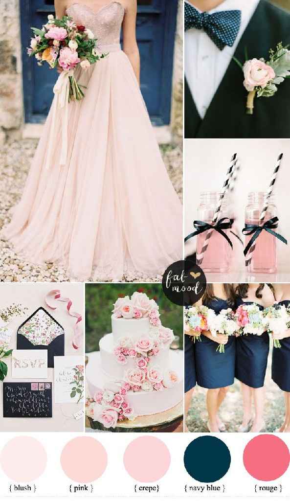 Blush color brides dress - 9