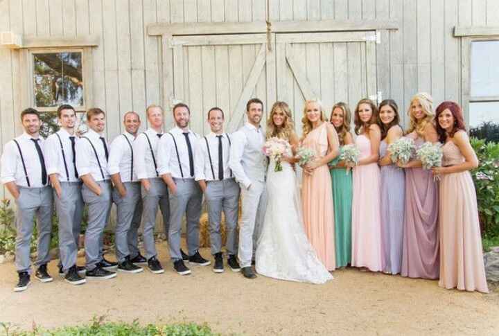 Wedding party choosing their own outfits - 5