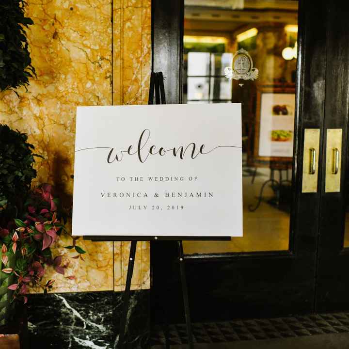 Where did you get your wedding signage? - 2