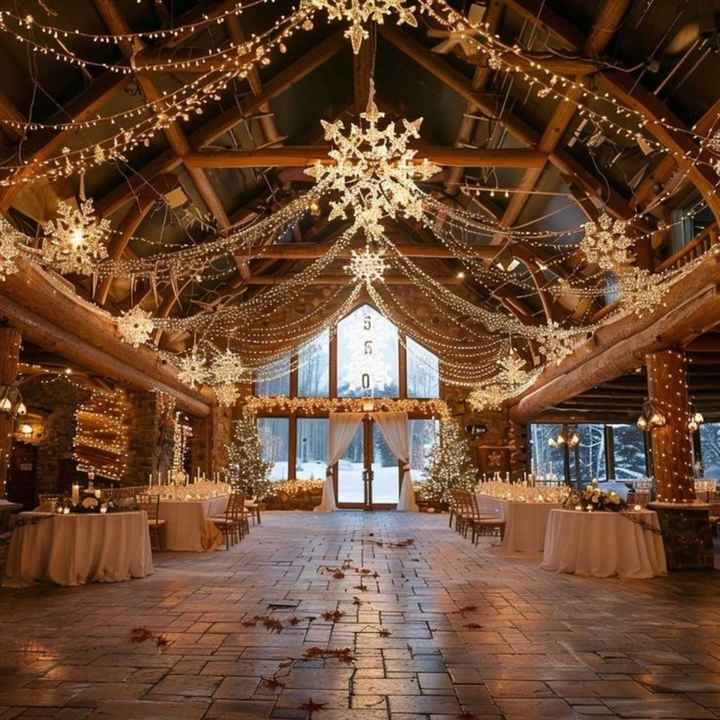Snowy Country Rustic Starry Midnight Christmas Wedding - 6