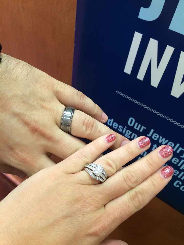 We picked our wedding rings today!