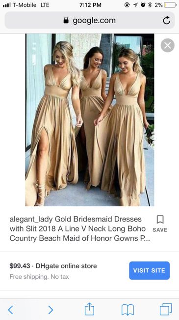 Help! Gold bridesmaid dress! 2