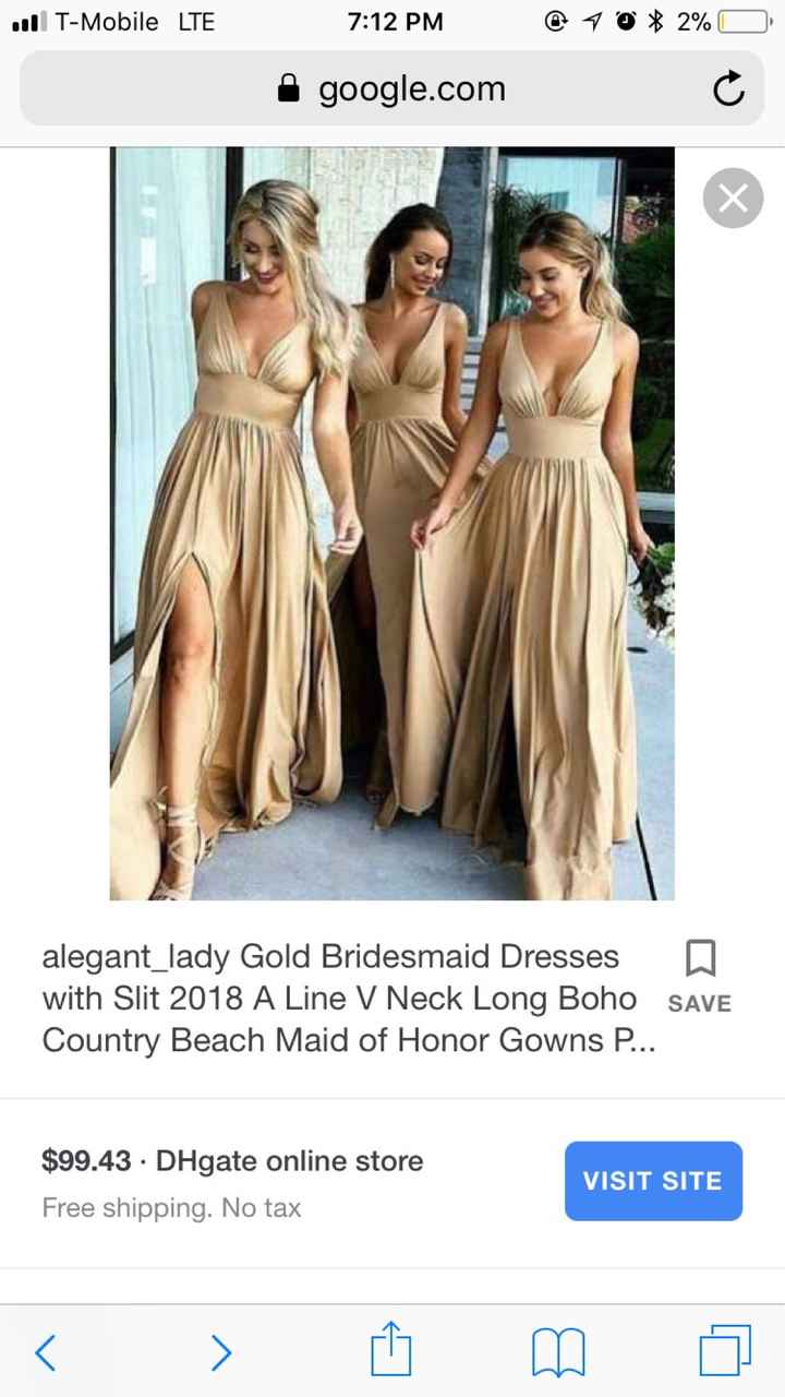 Gown for maid shop of honor 2018