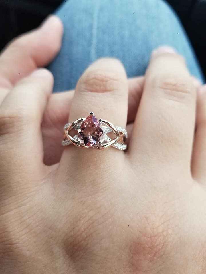 Morganite and diamond