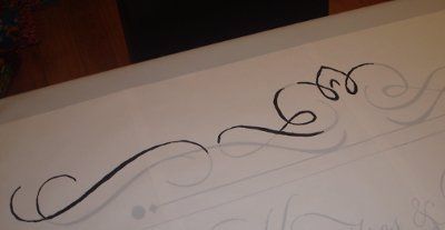 Christmas Eve DIY lol...Aisle Runner...check!