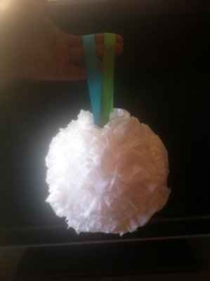 DIY...Tissue pomanders...trying to save money with the florist *PICS*