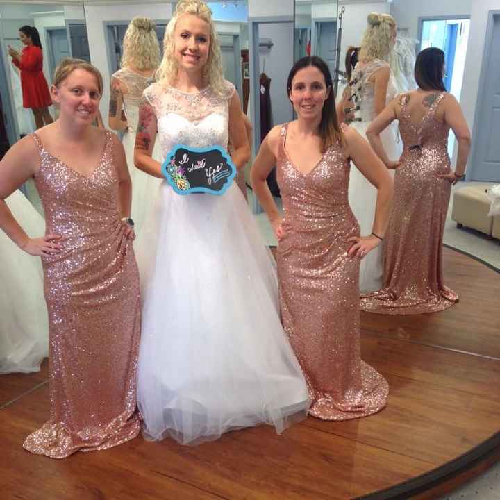 David's Bridal "Rose Gold"
