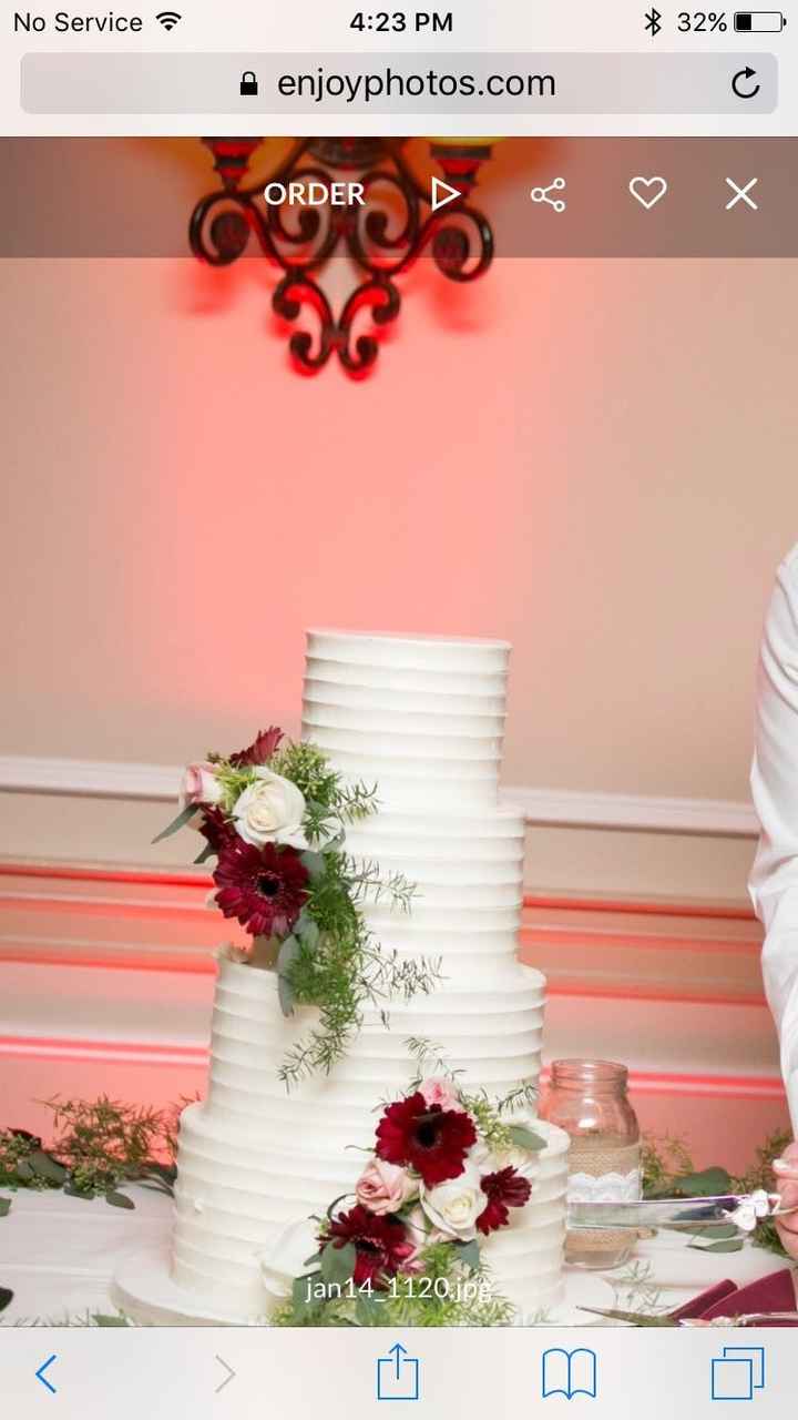 Fake flowers for the cake?