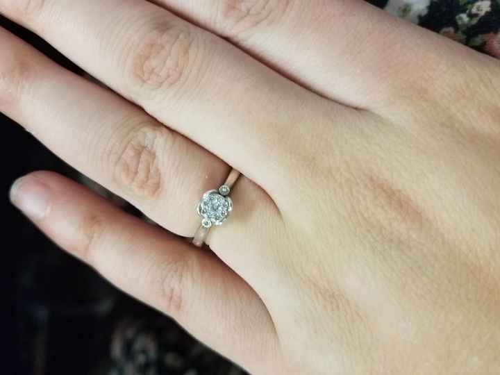 Anyone get crap for the size of their engagement ring?