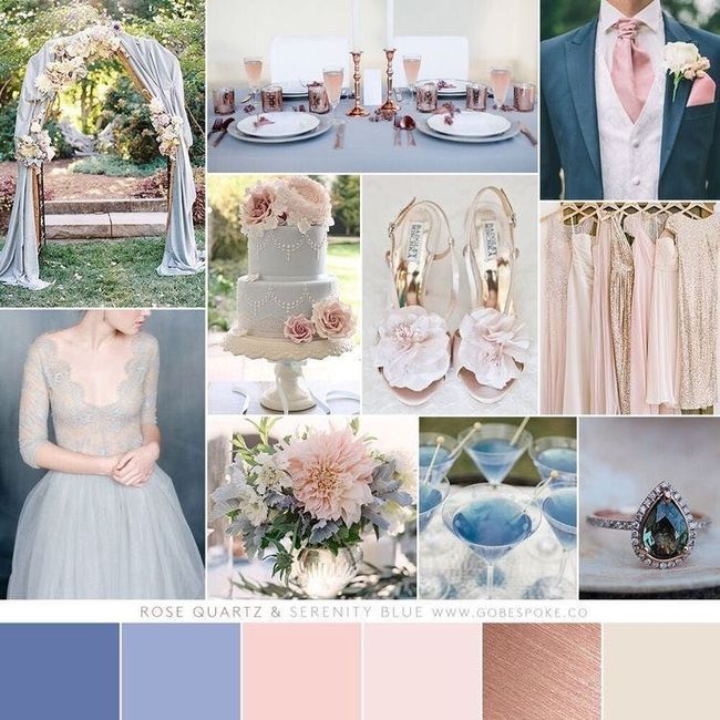 Blue & Pink Wedding? Has Anyone Had MOH/BM in Different Color?