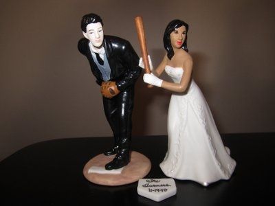 Okay I have finished painting my cake toppers! What do you think?