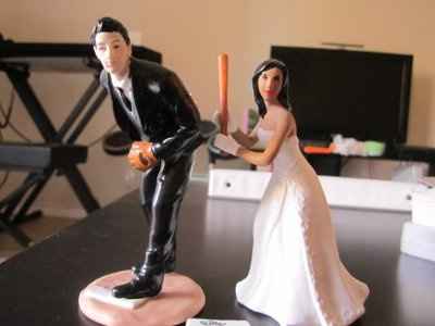 Okay I have finished painting my cake toppers! What do you think?