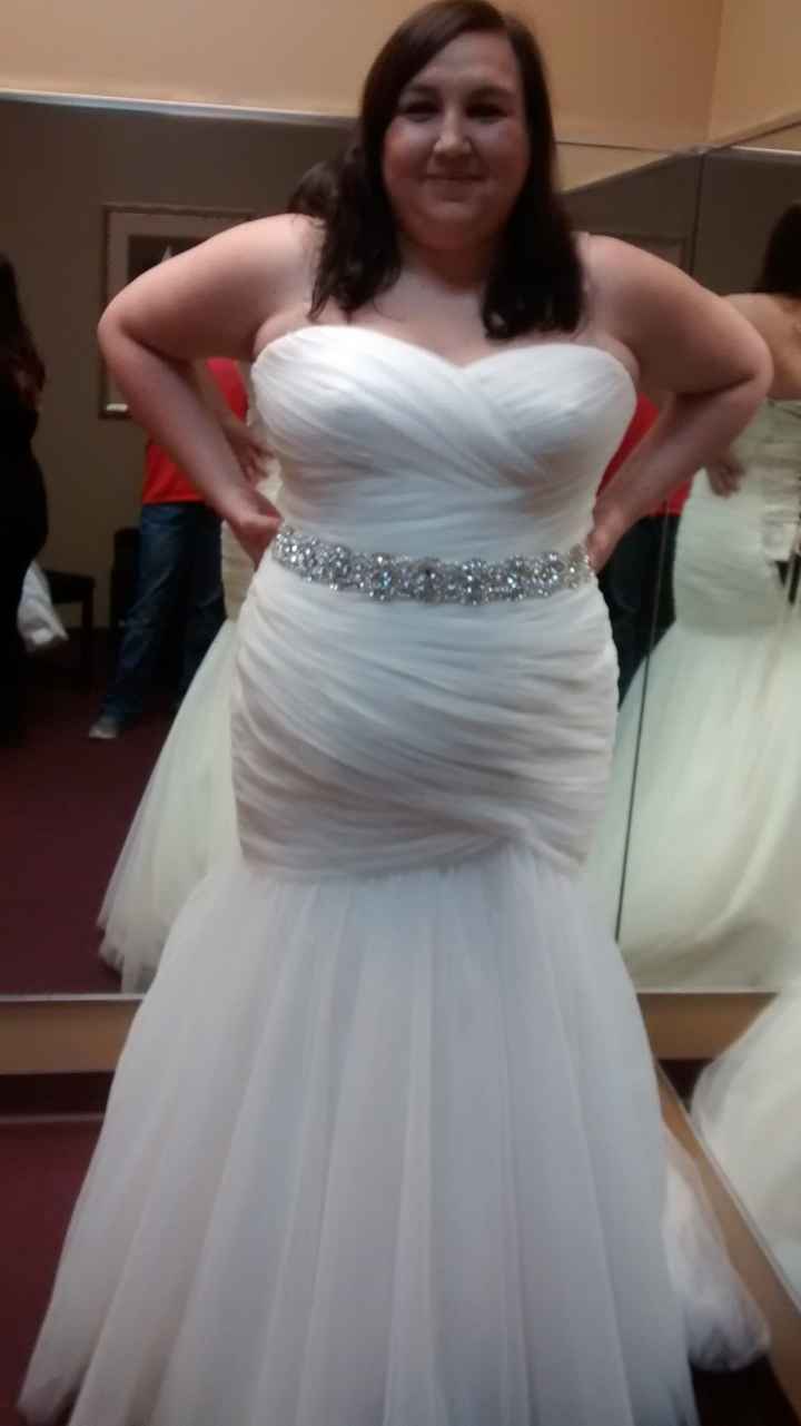 Tried on my first wedding dress (PICS)