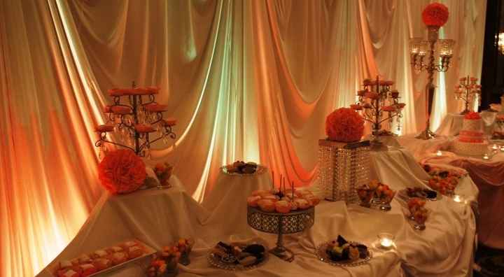 Our Reception Venue Got New Centerpieces