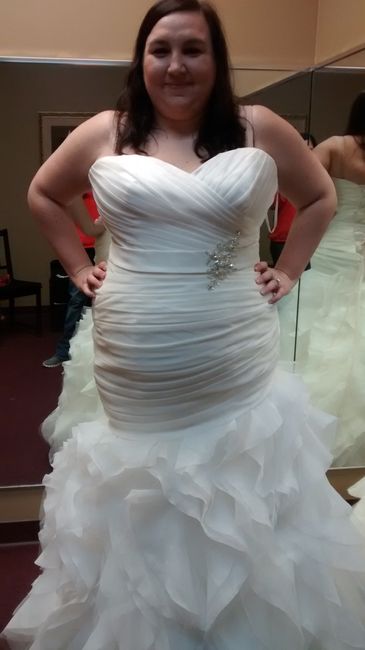 Tried on my first wedding dress (PICS)