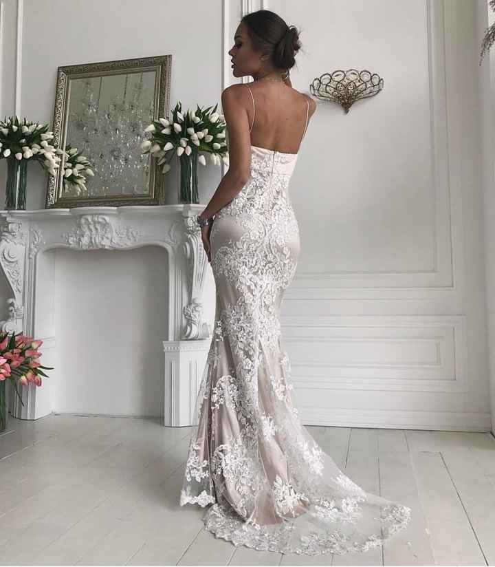  Champagne wedding dress - 1