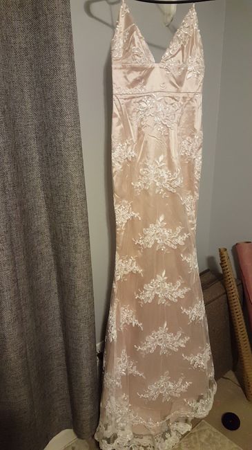  Champagne wedding dress - 2