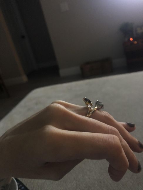 Ring catching on everything - kite shape diamond - 1