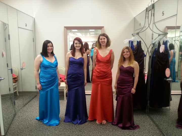 Bridesmaid dress shopping tomorrow!*Update in Comments w/Pic*