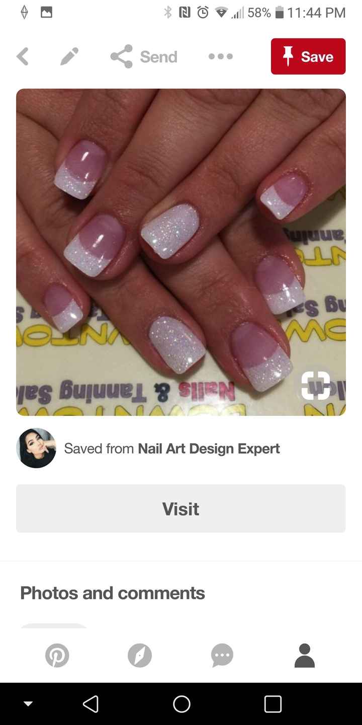 Wedding day nails - 2