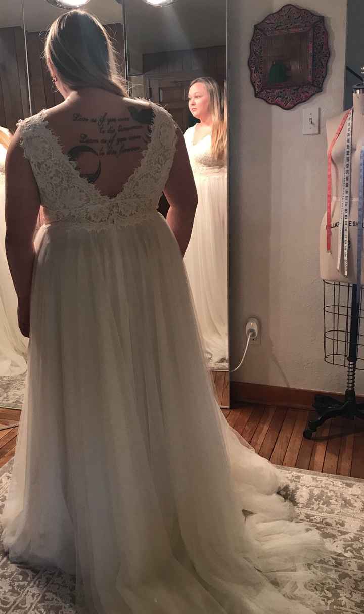 Can’t show fh my dress, so... - 2