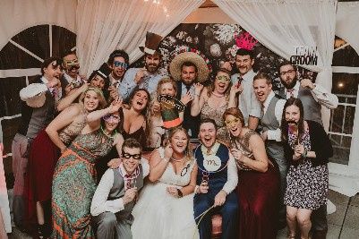 Bridal party photo booth