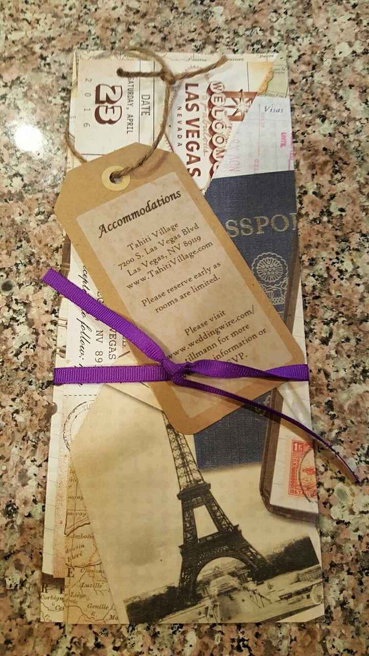 Finally finished our invites!