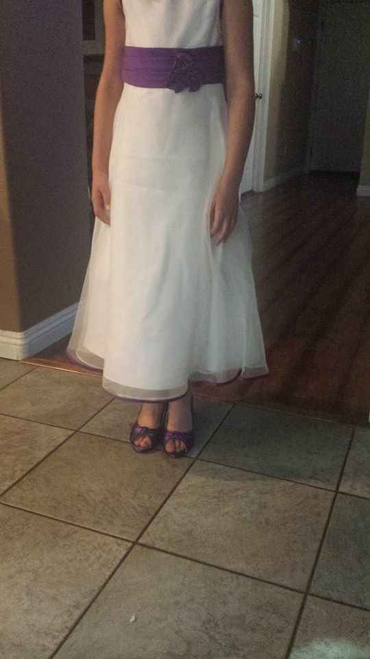 My Daughter's Jr. Bridesmaid Dress is here!