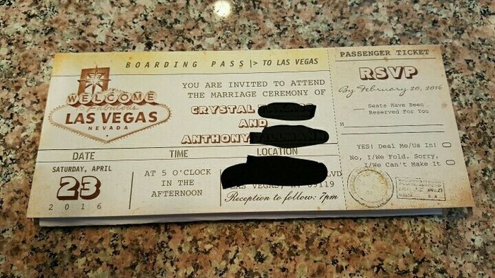 Finally finished our invites!