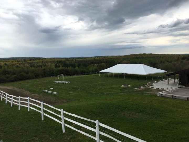 "Scenic" Backdrop at Ceremony Space