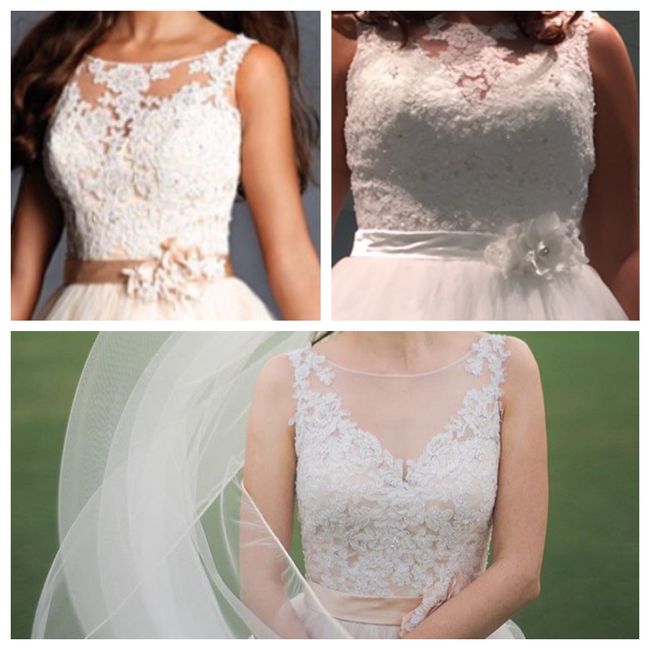 Help with my dress. Should I alter my neckline?